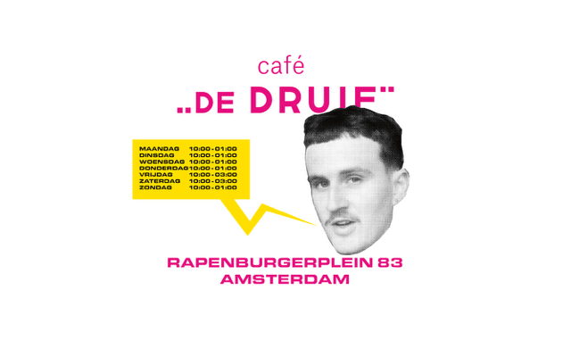 Original Cafe de Druif graphic used on the current site